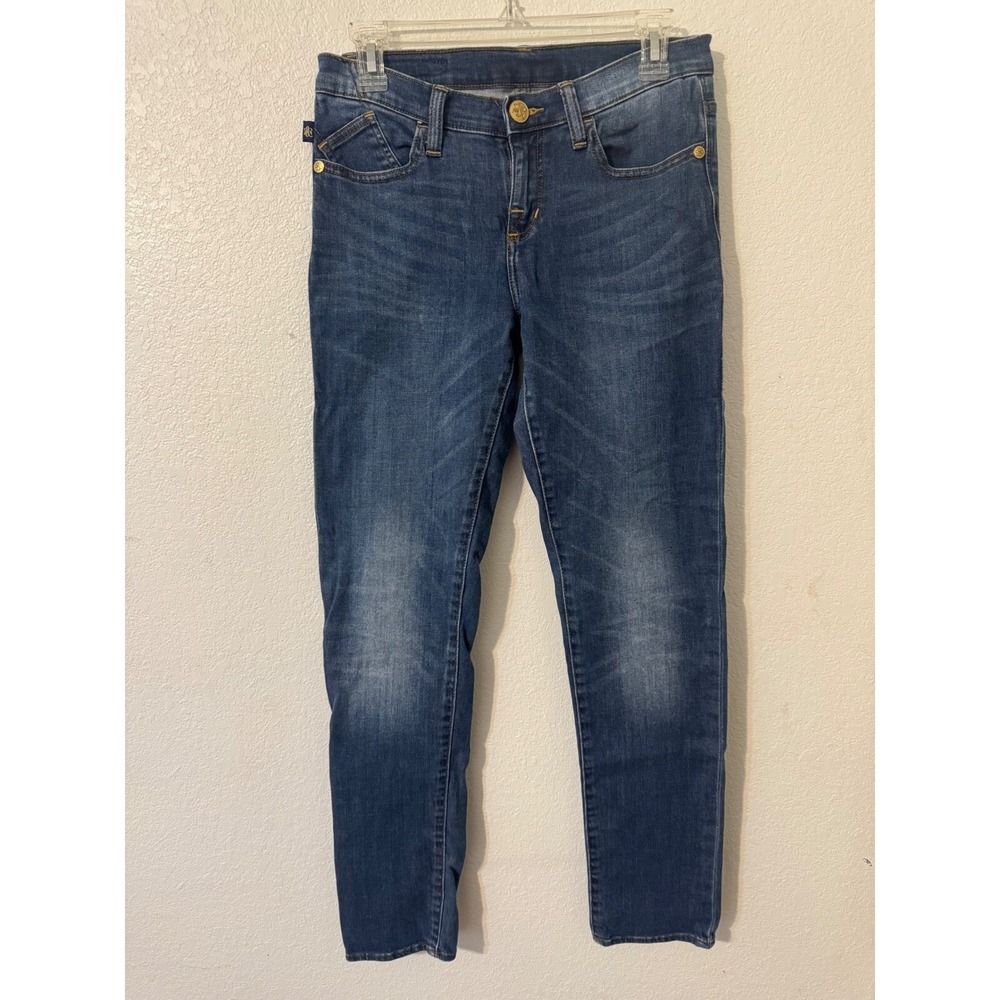 Rock & Republic‎ Denim Jeans Embellished Pockets Dark Wash Size 8